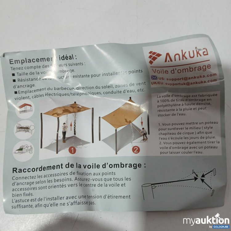 Artikel Nr. 954785: Ankuka Sonnensegel wasserdicht 
