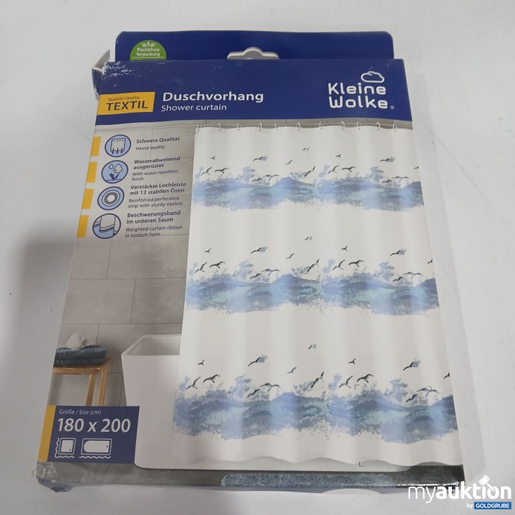 Artikel Nr. 441786: Kleine Wolke Duschvorhang 180x200cm Krokusblau 