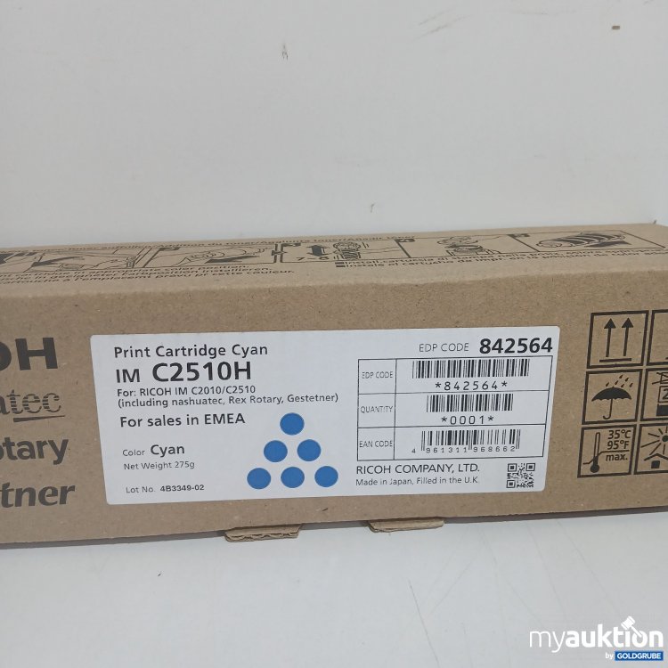 Artikel Nr. 824786: Ricoh Print Cartridge Cyan IM C2510H