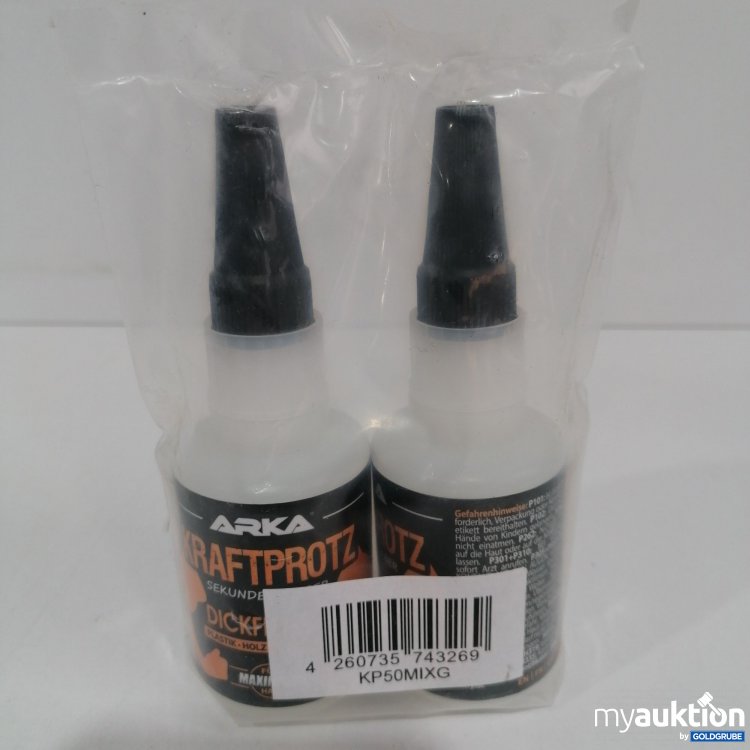 Artikel Nr. 849786 Artikel Nr. 849786: Arka Kraftprotz Sekundenkleber Dickflüssig 2x50g
