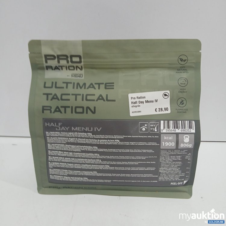Artikel Nr. 869786 Artikel Nr. 869786: Pro Ration Ultimate Tactical Ration 806g
