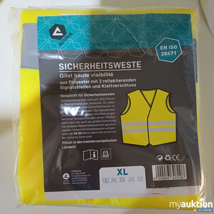 Artikel Nr. 988786: Warnweste EN ISO 20471, Gr:XL, 2Stk