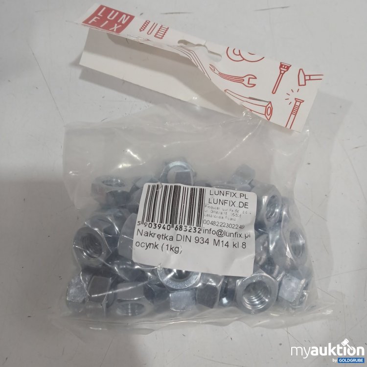 Artikel Nr. 468787 Artikel Nr. 468787: Lunfix Muttern DIN 934 M14 kl 8 verzinkt 1kg