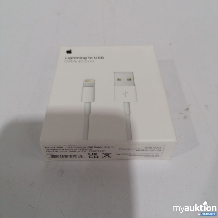 Artikel Nr. 840787 Artikel Nr. 840787: Apple Lightning to USB Kabel 0.5m