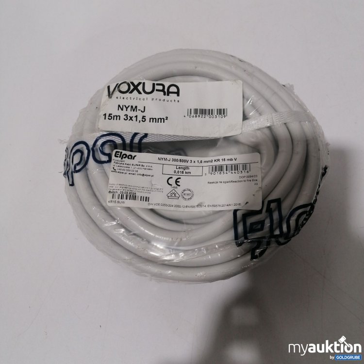 Artikel Nr. 876787 Artikel Nr. 876787: Voxura Electrical Product 15m 3×1,5mm