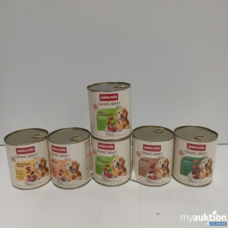 Artikel Nr. 955787: Animonda GranCaron Diverse Sorten Geflügel, Pute, 2x Rind + Entenherz, Ente und Wild 6x800g 