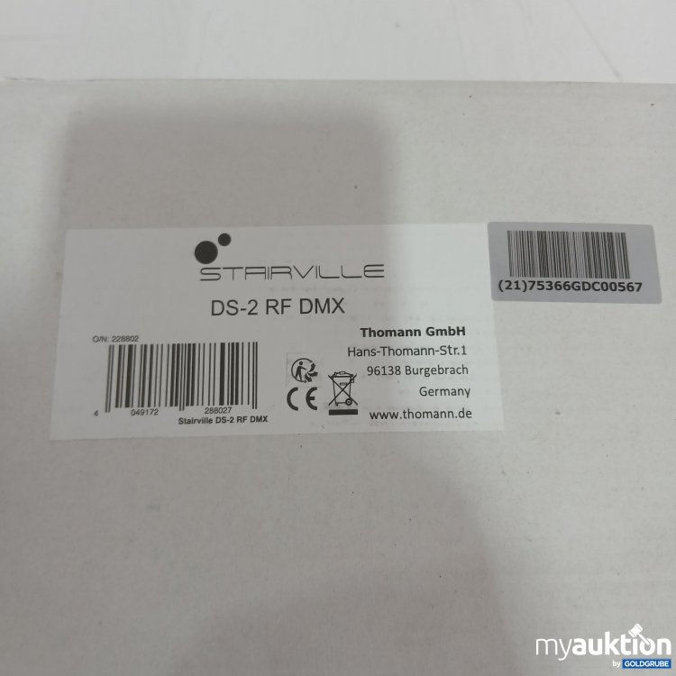 Artikel Nr. 984787: Stairville 1-Kanal DMX-Dimmer DS-2 RF DMX 