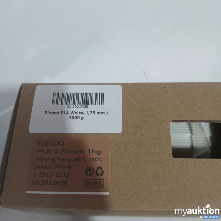 Artikel Nr. 998787 Artikel Nr. 998787: Elegoo 3D Printer Filament white 1,75mm 1kg