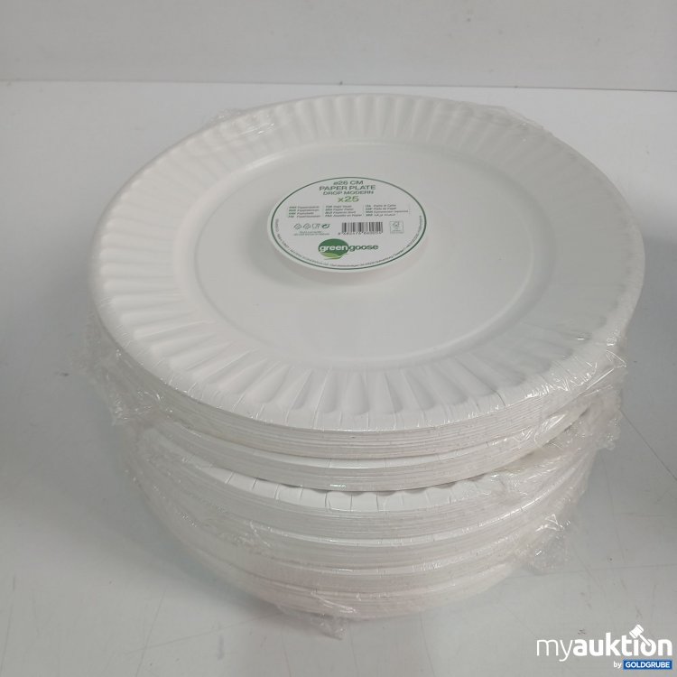 Artikel Nr. 444788 Artikel Nr. 444788: Stamper green goose Paper Plate 26cm ,6x25 Stück