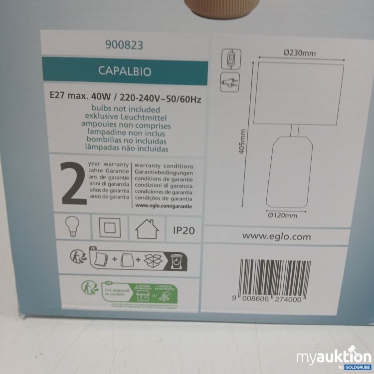 Artikel Nr. 446788: EGLO Capalbío Tischlampe E27 max. 40W