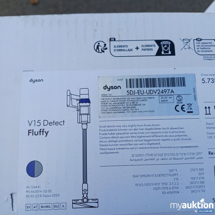 Artikel Nr. 960788 Artikel Nr. 960788: Dyson v15 detect fluffy