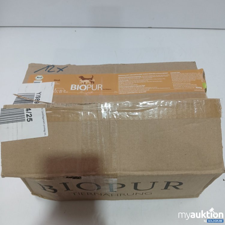Artikel Nr. 971788: Biopur Tiernahrung für Welpen Rind Reis Karotten 12x400g 
