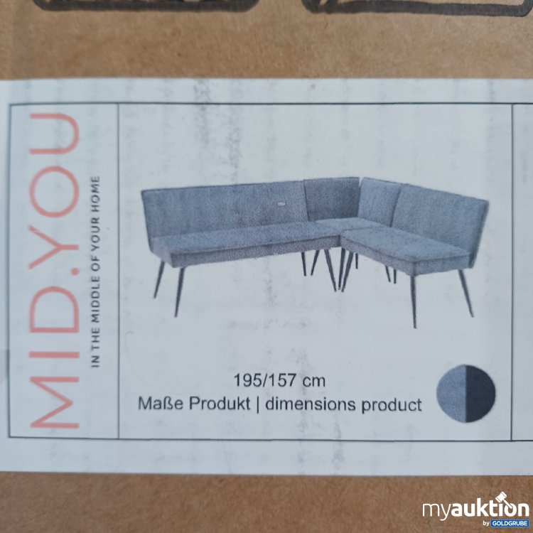 Artikel Nr. 988788: MID.YOU Aleks, 195x157cm, Blaugrau 