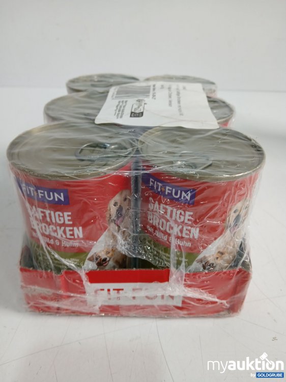 Artikel Nr. 990788 Artikel Nr. 990788: FIT+FUN Saftige Brocken mit Wild und Huhn 6x je 415g