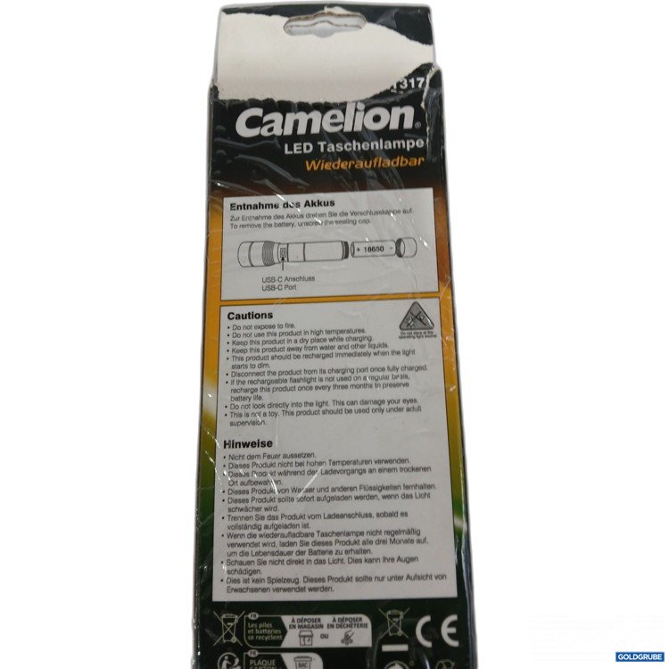 Artikel Nr. 445789 Artikel Nr. 445789: CAMELION Taschenlampe