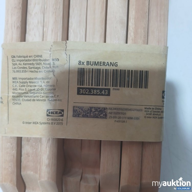 Artikel Nr. 471789: IKEA BUMERANG Kleiderbügel Holz mit Metallhaken 8Stk
302.285.43