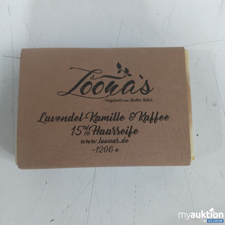Artikel Nr. 525789: Loonaas Lavendel-Kamille & Kaffee 15% Haarseife 120g