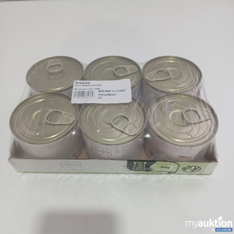 Artikel Nr. 834789: Mjamjam Huhn & Wildlachs Katzenfutter 6x200g