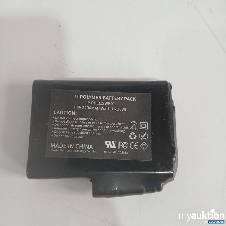 Artikel Nr. 846789 Artikel Nr. 846789: LI Polymer Battery Pack SWB01