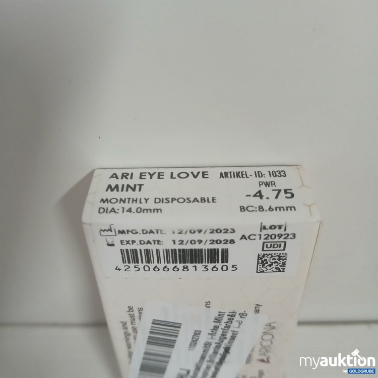 Artikel Nr. 877789: Ari Eye Love Monatslinsen Mint -4.75