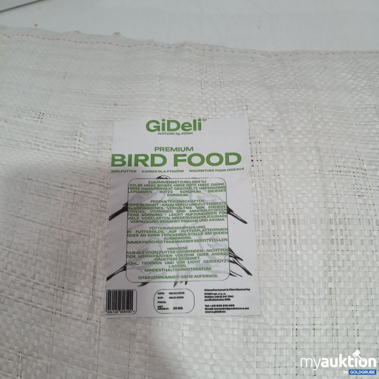 Artikel Nr. 971789: GiDeli Premium Bird Food 25Kg 