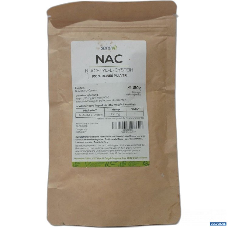 Artikel Nr. 982789: Sanuvit NAC N-Acetyl-L-Cystein Pulver 150g