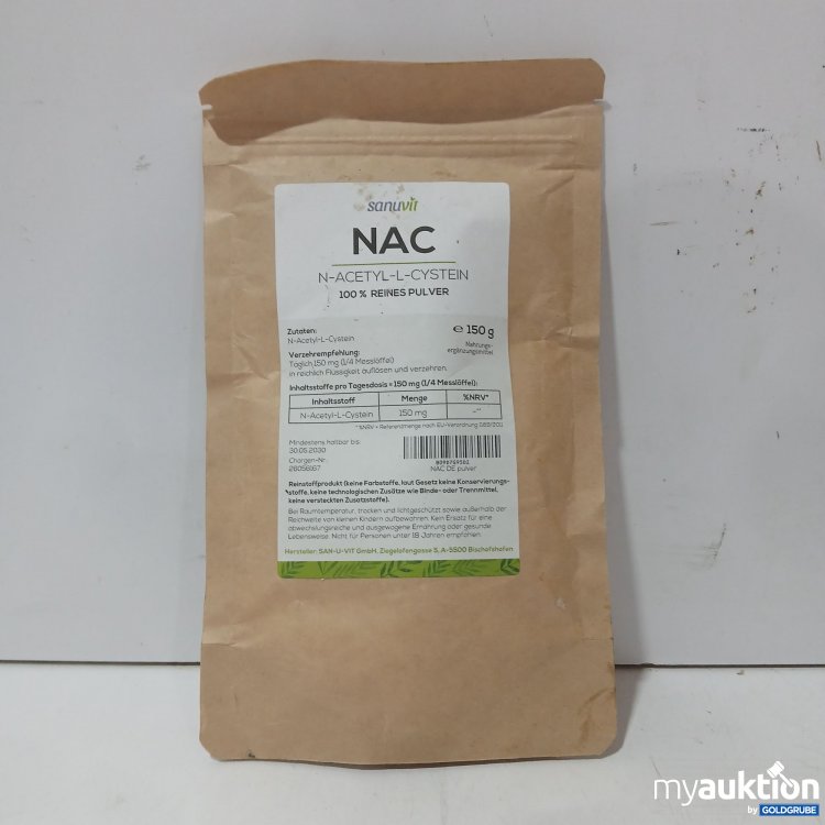 Artikel Nr. 982789: Sanuvit NAC N-Acetyl-L-Cystein Pulver 150g