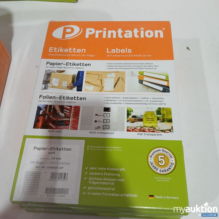 Artikel Nr. 805790 Artikel Nr. 805790: Printation Papier Etiketten weiß 24mm