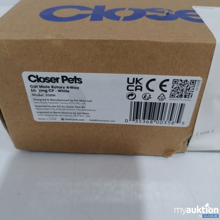 Artikel Nr. 856790 Artikel Nr. 856790: Closer Pets Cat Male Rotary 4-Way white
