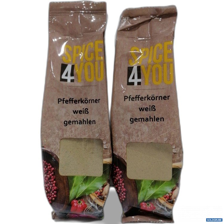Artikel Nr. 914790: 2Stk Spice4you Pfefferkörner weiß gemahlen 45g