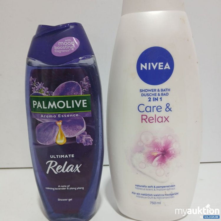 Artikel Nr. 953790: Palmolive Ultimate Relax 500ml 
Duschgel NIVEA Care & Relax 2 in 1 750 ml