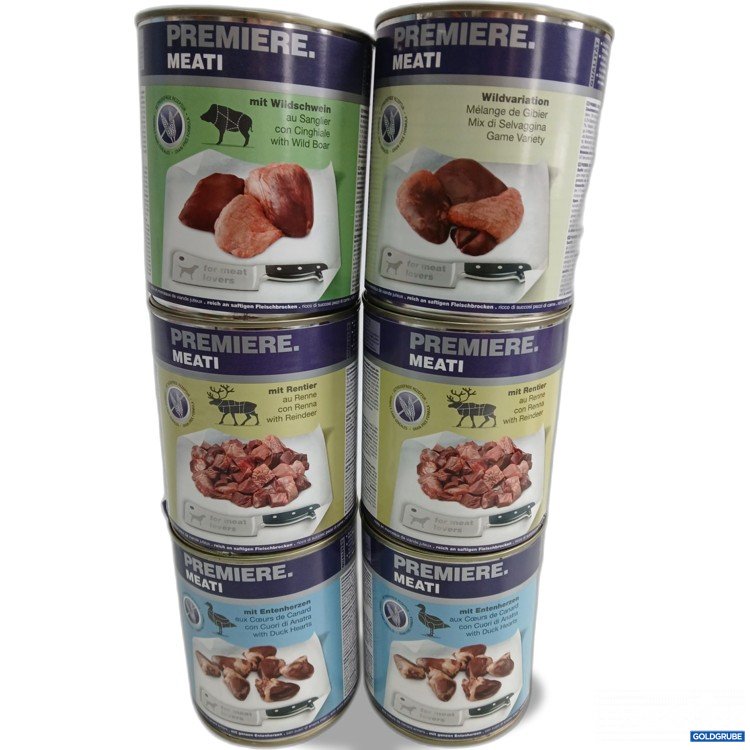 Artikel Nr. 990790: Verschiedene PREMIERE Futter Hunde 6x je 800g