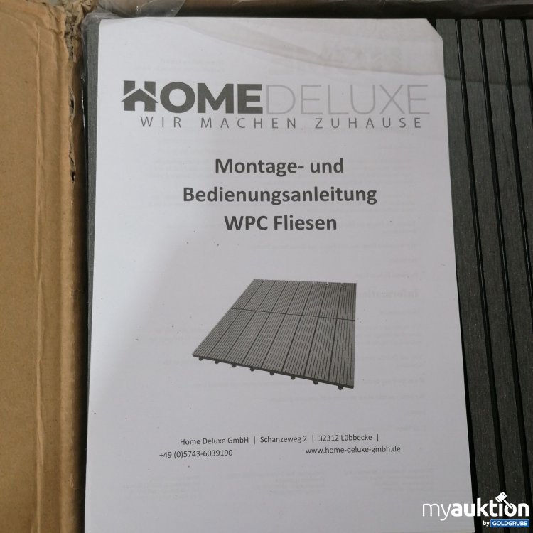 Artikel Nr. 437791: Home Deluxe WPC Terrassenfliesen  Anthrazit 
