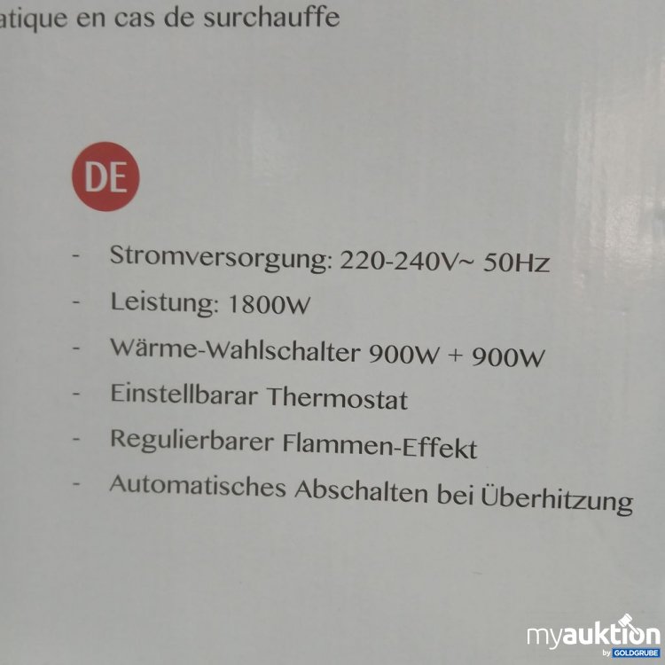 Artikel Nr. 446791: OH Electric Fireplace HET 1919 G1800W