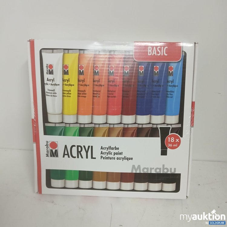 Artikel Nr. 912791: Marabu Acryl 18 Acrylfarbe x36ml