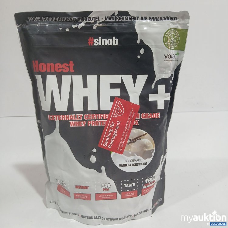 Artikel Nr. 977791 Artikel Nr. 977791: Honest Whey+ Externally Whey Protein Vanilla Icecream Geschmack 820g
