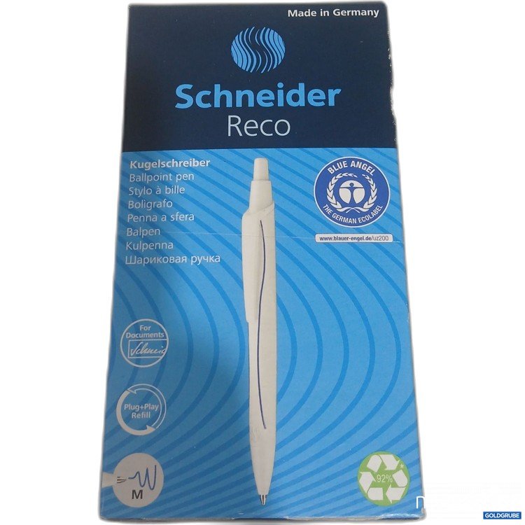 Artikel Nr. 992792: Schneider Reco Kugelschreiber Ballpoint pen blau 20x 
