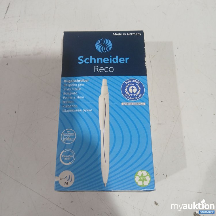 Artikel Nr. 992792: Schneider Reco Kugelschreiber Ballpoint pen blau 20x 
