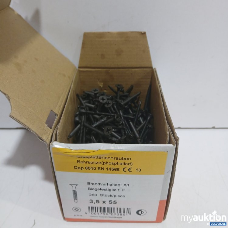 Artikel Nr. 478793 Artikel Nr. 478793: Gipsplattenschrauben 3,5 x 55 mm phosphatiert Inhalt nicht vollständig
