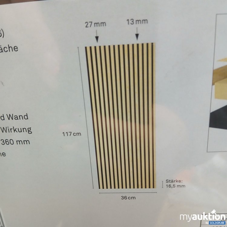 Artikel Nr. 970793: Novel Akustikpaneel Eiche Natur 117x36cm 