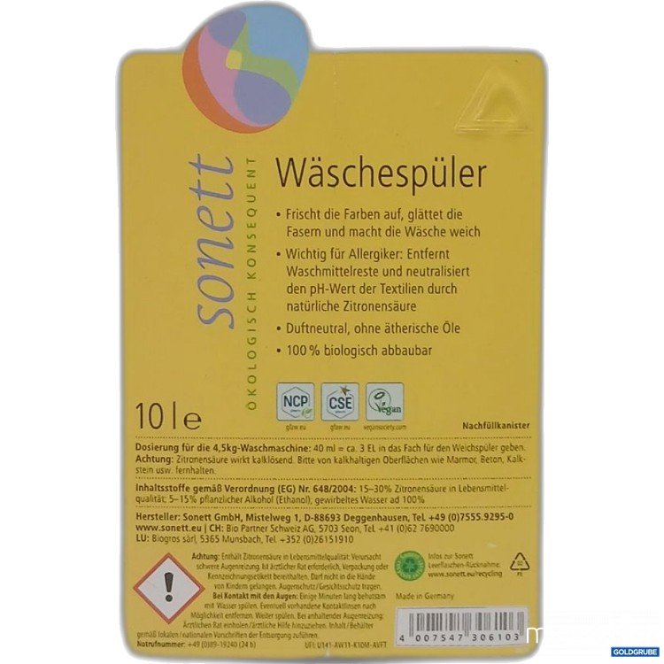 Artikel Nr. 972793: Sonett Wäschespüler 10L 
