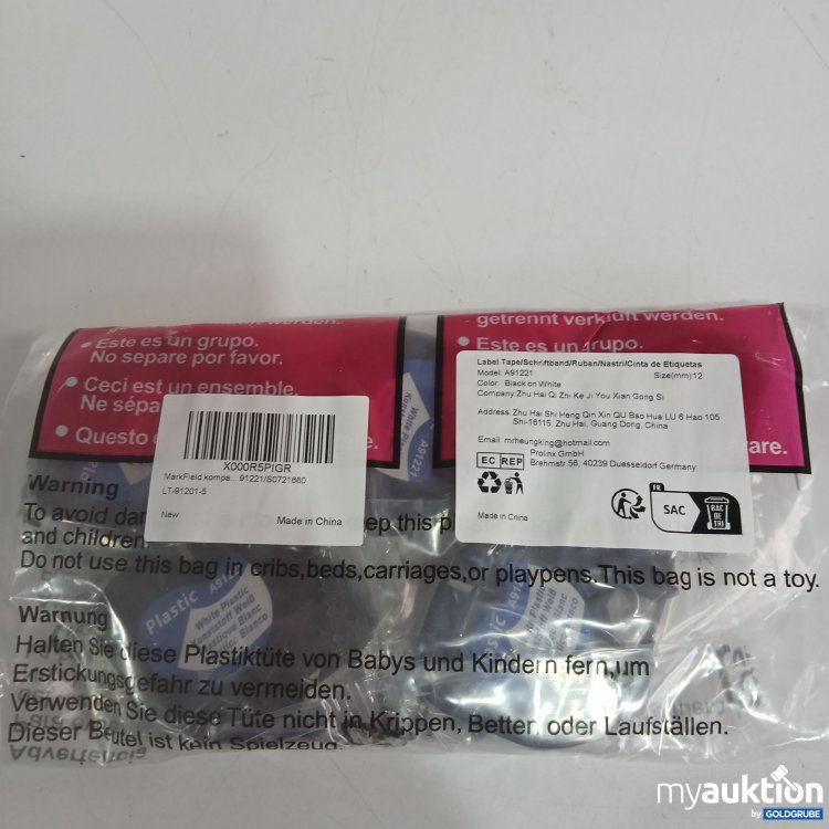 Artikel Nr. 846794 Artikel Nr. 846794: Label Tape A91221 12mm