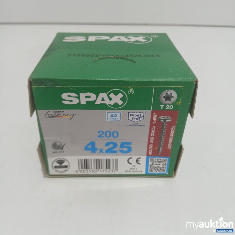 Artikel Nr. 873794: Spax 200 4x25 T20 Schrauben 