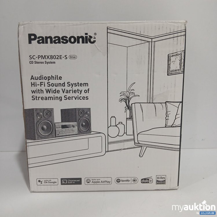Artikel Nr. 904794: Panasonic Audiophime Hi-Fi Sound System with wide Variety of Streaming Services SC-PMX802E-S Silber 