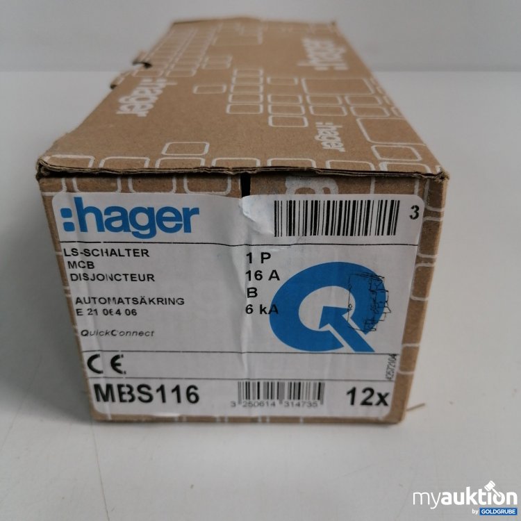 Artikel Nr. 437795: Hager LS- Schalter E21 064 06, 12x