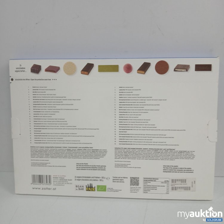 Artikel Nr. 920795 Artikel Nr. 920795: Zotter Best of Adventskalender Vegan 24 Pralinen