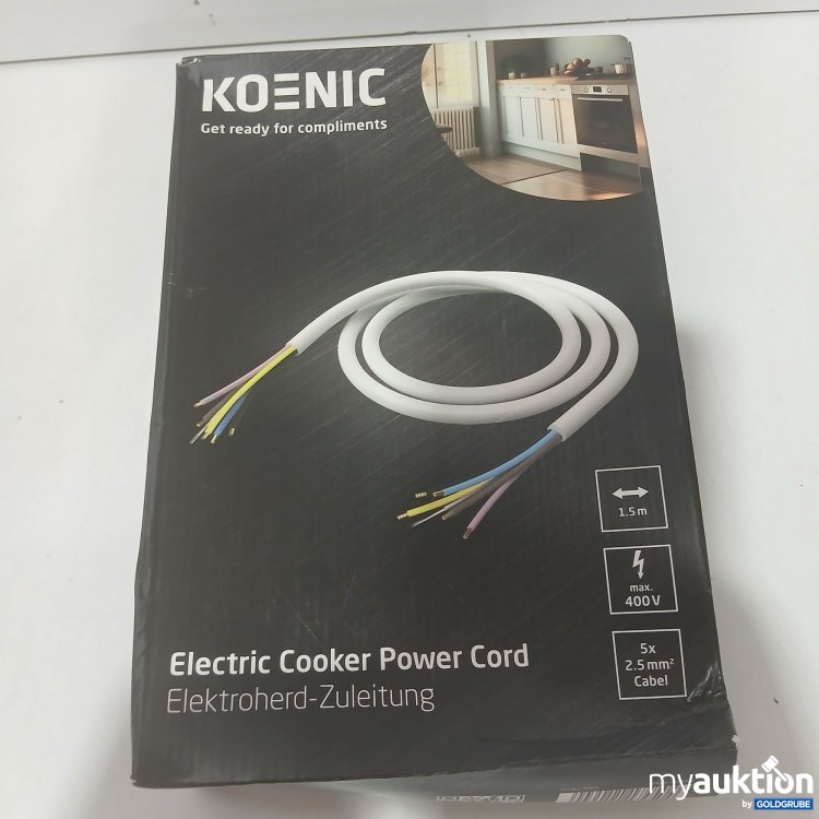 Artikel Nr. 930795 Artikel Nr. 930795: Koenic Elektroherd-Zuleitung KESC-0150 1,5m