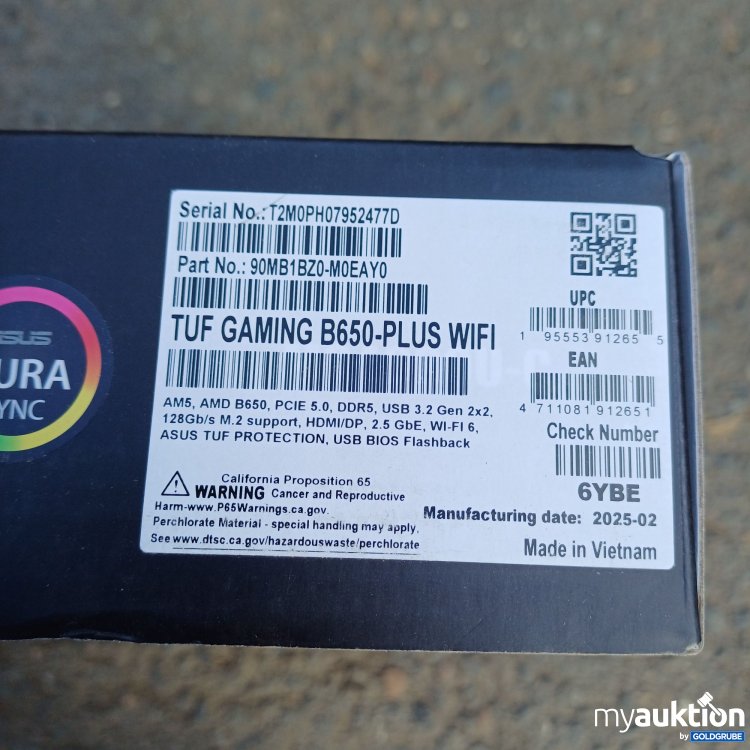 Artikel Nr. 960795 Artikel Nr. 960795: Asus Tuf Gaming Motherboard B650-Plus WIFI