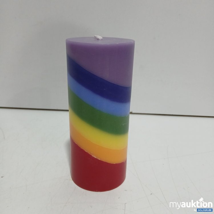 Artikel Nr. 462796: Stumpenkerze Regenbogen 