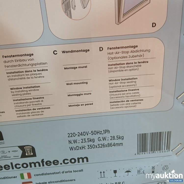 Artikel Nr. 478796 Artikel Nr. 478796: Comfee Mobile Klimaanlage 9000 Btu 2,6 kW